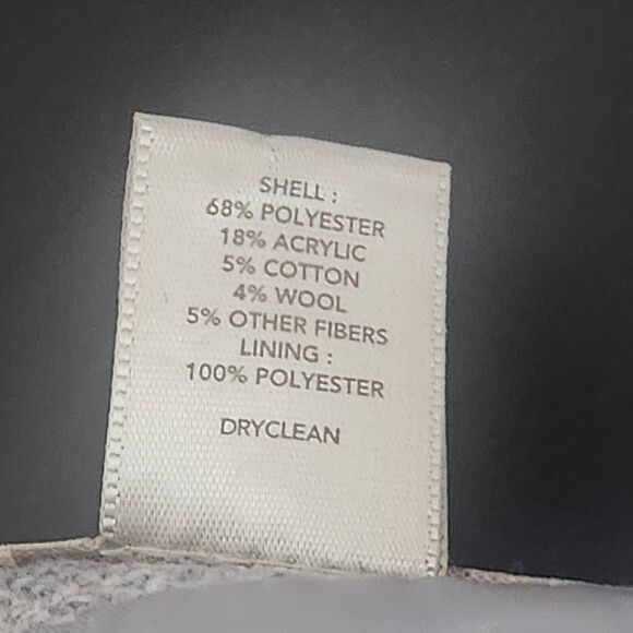 Loft Gray Straight Mini Skirt Size 14 Loft Gray Speckled Mini Tie Front Skirt - Picture 7 of 8